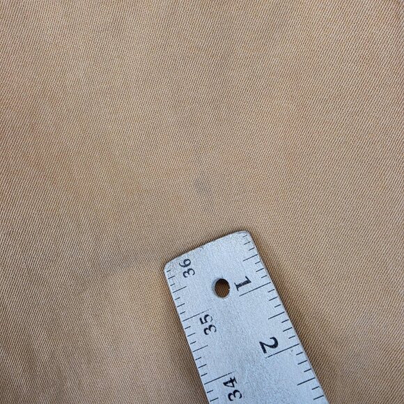 AMO Sylvia Straight Leg Pants Womens 28 Tan High Rise Button Fly Denim Flawed - Picture 3 of 16